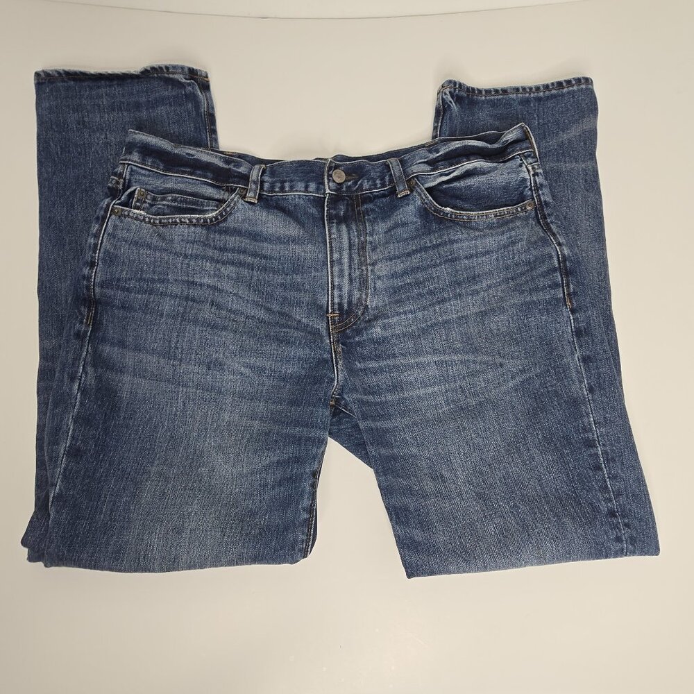 J. Crew Jeans 770 Kaihara Denim Mens 38 x 32 Medium Wash Denim Slim‎ Straight